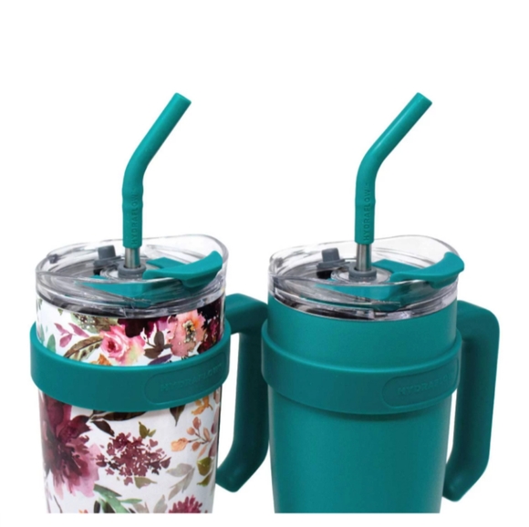 Hydraflow 40-Ounce Double Wall Stainless Steel Tumbler with Handles 2pack - Picture 2 of 4